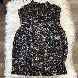 ZARA Floral Smocked Women's Top S